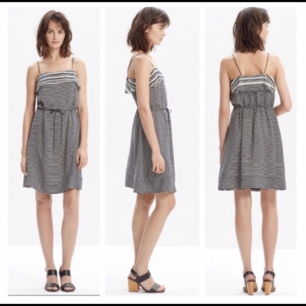 ❤️ Madewell Black & White Dress